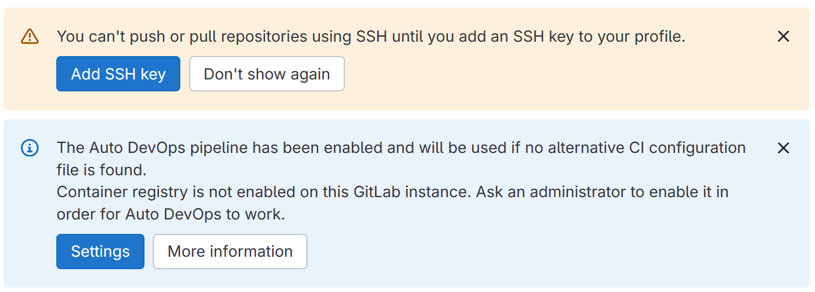 SSH Key et Auto DevOps pipeline